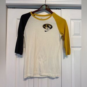 Nike Black and Gold Mizzou T-Shirt
